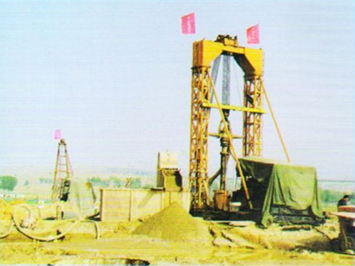 施工中的KP3000型鉆機(jī)