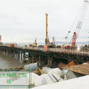魚山大橋施工現場