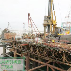 魚山大橋引橋施工現場