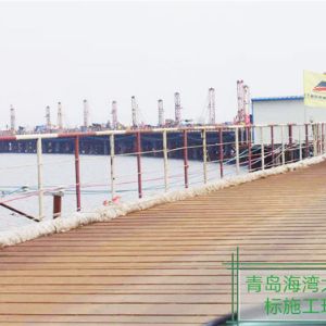 青島海灣大橋三標施工現場