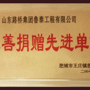 慈善捐贈先進單位